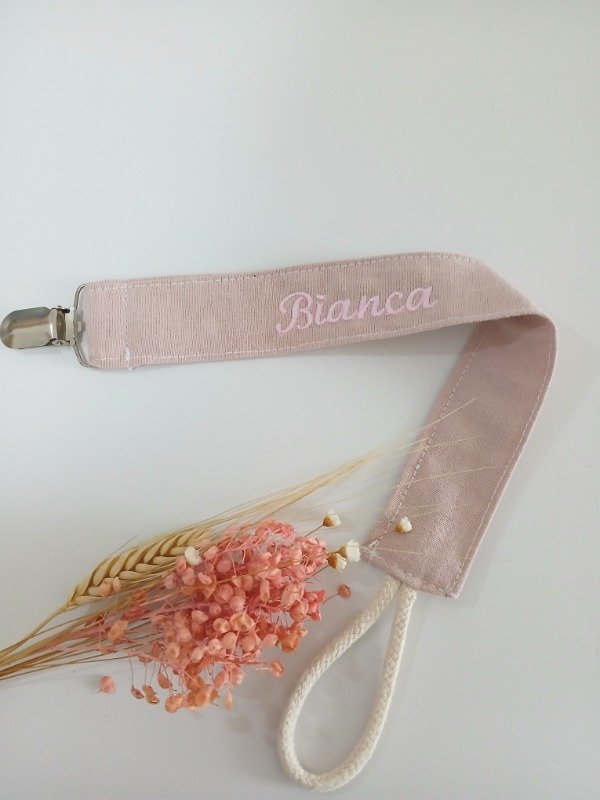 Producto - Portachupete personalizado rosa