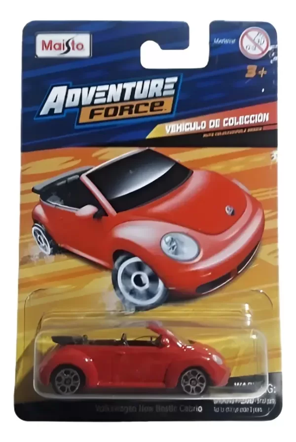 Producto - Maisto Adventure Wheels Volkswagen New Beetle Cabrio 1/64