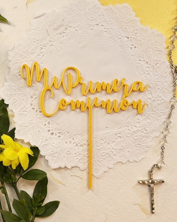 Producto - Topper para torta Mi Primera Comunión
