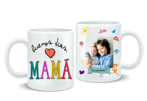 Producto - Taza Cerámica Buenos Días Mamá - 0
