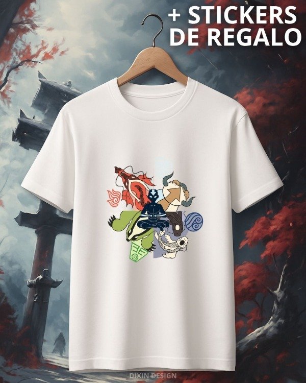Producto - Remera Elementos - Avatar la leyenda de Aang
