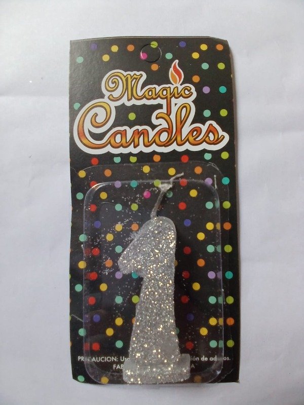 Producto - Vela Gibreada Plata N1