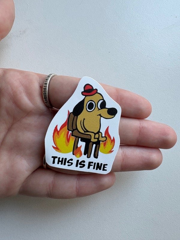 Producto - Sticker this is fine