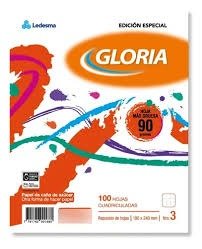 Producto - REP N3 GLORIA 90gr. Rayado/ Cuadriculado x100h.