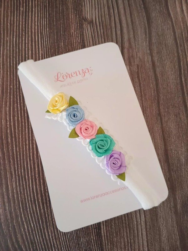 Producto - Vincha Elástica - Rococó "Arco Iris"