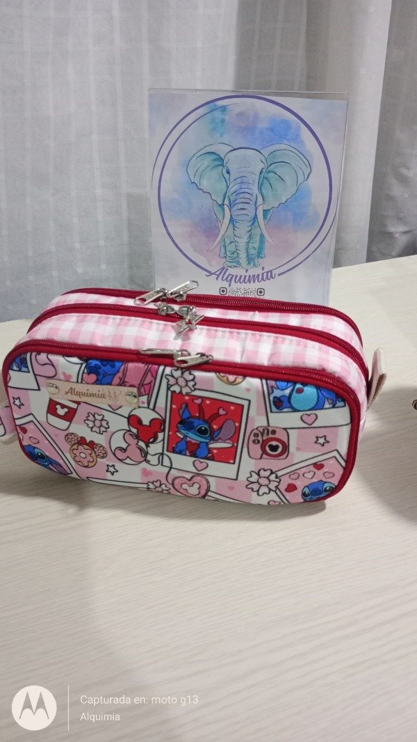 Producto - Cartuchera 3 cierres  Stich Mickey