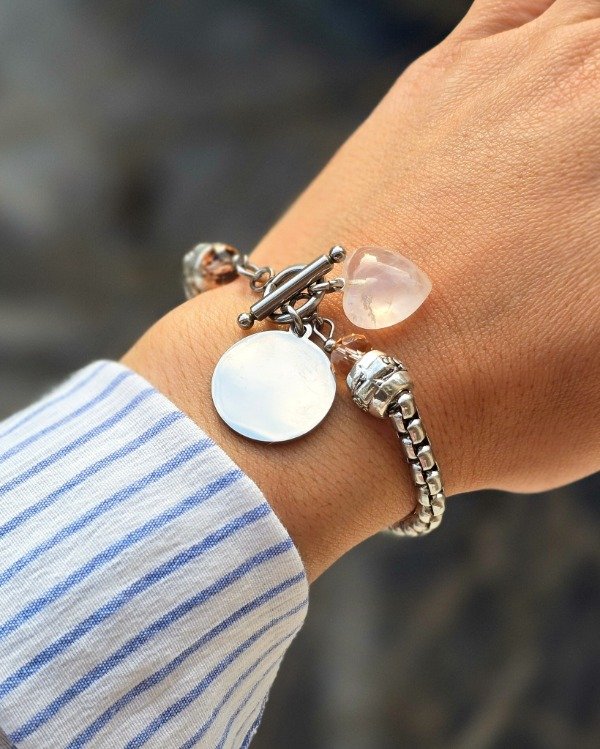 Producto - Pulsera seño para grabar con dije - 2