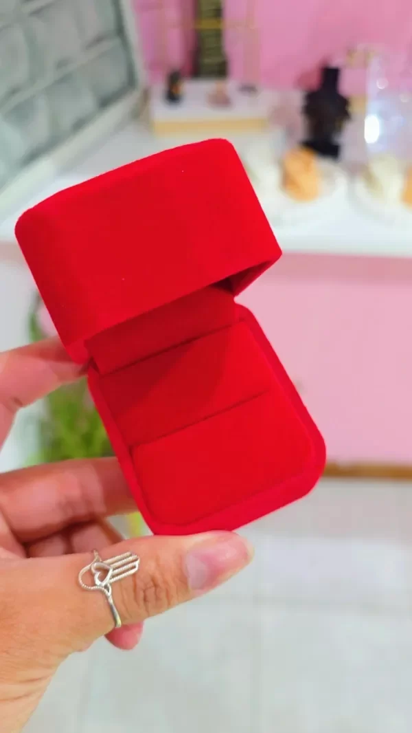 Producto - Cajita para 1 o 2 anillos rojo - 0