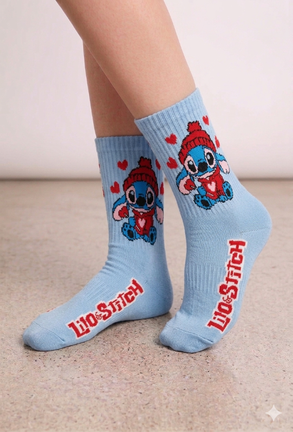 Producto - MEDIAS PREMIUM STITCH BUZITO CELESTE