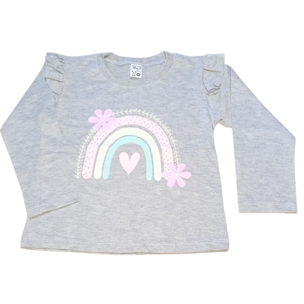 Producto - Remera arcoiris gris
