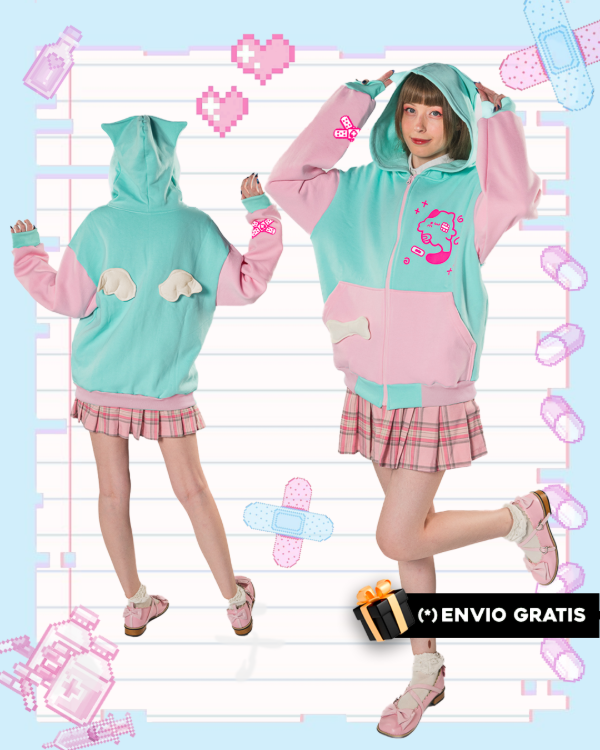 Producto - Campera Gatito Sugar Bone Moda Harajuku Kawaii