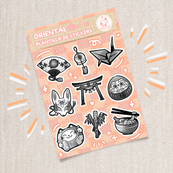 Producto - Planchita Stickers Oriental