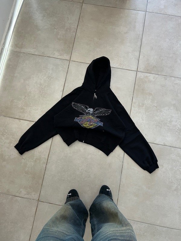 Producto - ZIP HOODIE AGUILA BLACK V2