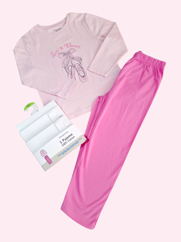 Producto - Pijamas dos piezas rosa bailarina Primark 4/5 años NUEVO