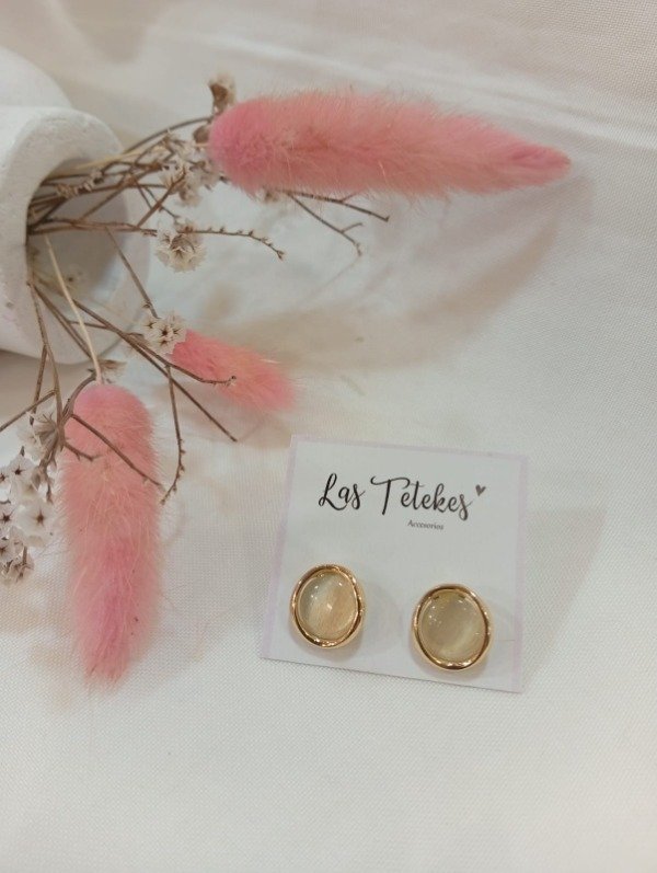 Producto - Aros perlados con dorado