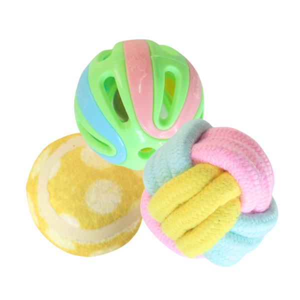Producto - PACK 3 PELOTAS CASCABEL REBOTINA Y TELA
