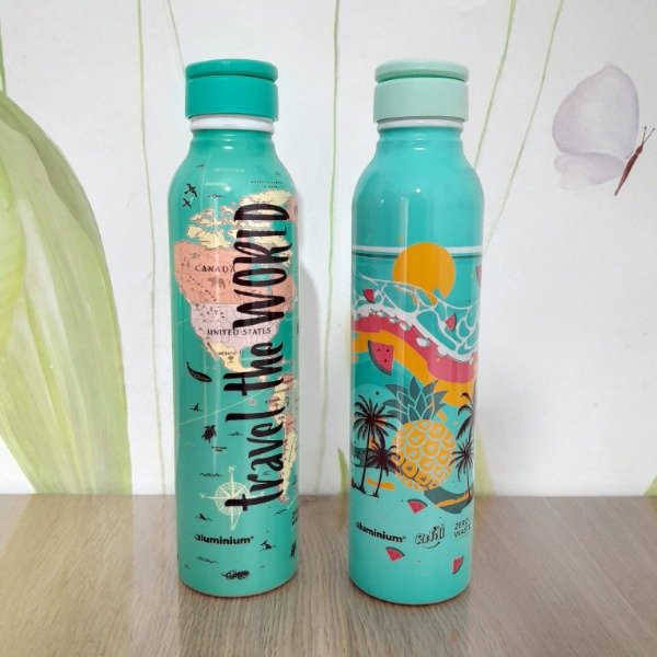Producto - COMBO 2 BOTELLAS ALUMINIO ESTAMPADA DISCONTINUO