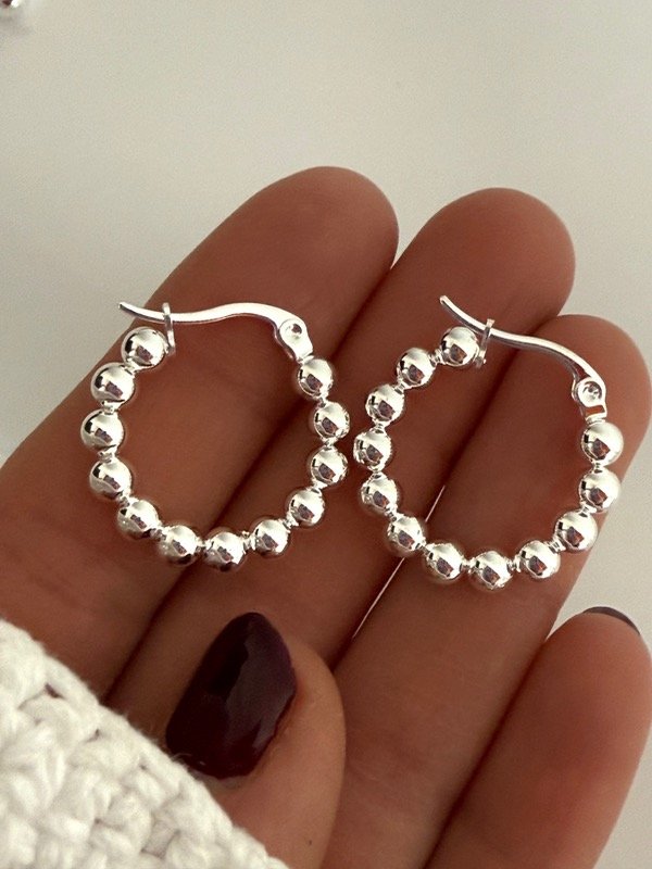 Producto - AB1543 Aros bolitas 2 cm