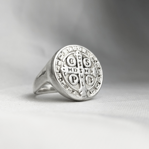 Producto - Anillo San Benito Plata Inflada 925 - 1