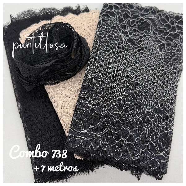 Producto - Combo 738- Puntillas Surtidas +7 metros