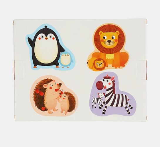 Producto - Set 4 rompecabezas de madera FAMILIA ANIMAL. - 3