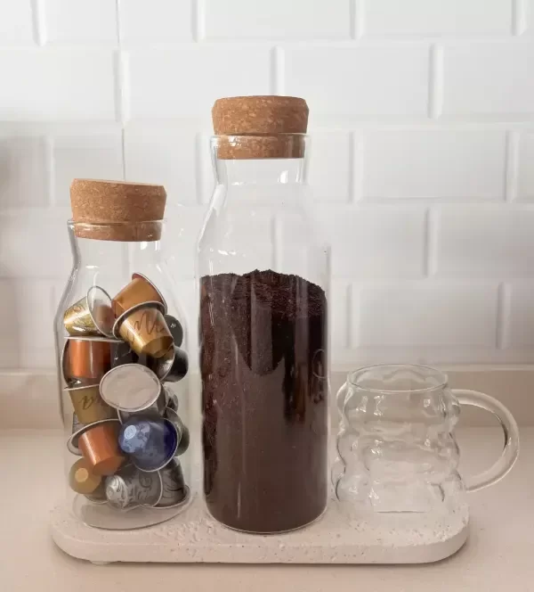 Producto - BOTELLA DE VIDRIO CON T/ CORCHO 900ml