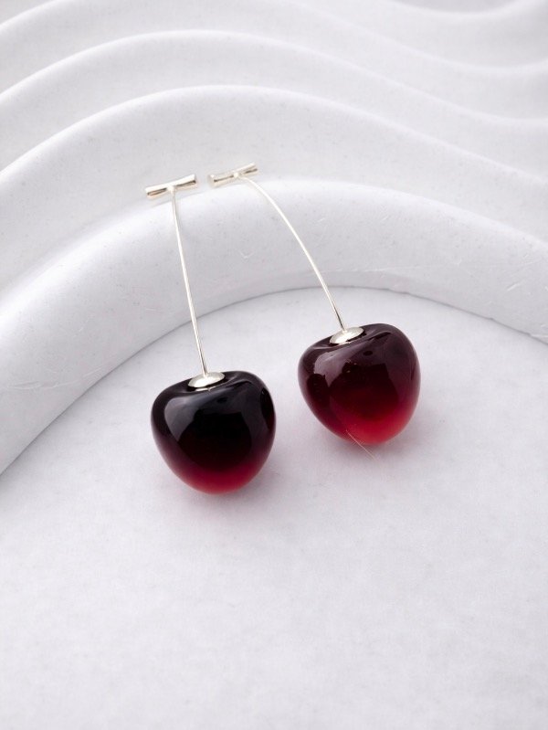 Producto - AROS DE PLATA CHERRY 0880