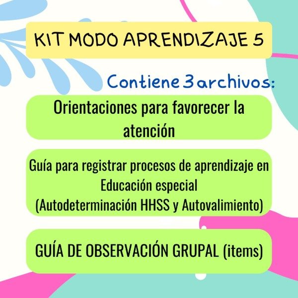 Producto - Kit Modo Aprendizaje 5
