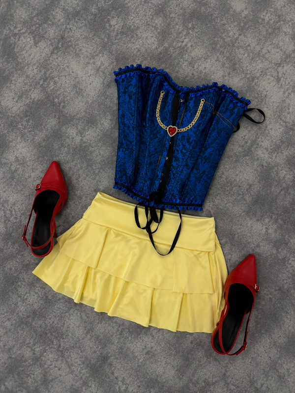 Producto - Set blancanieves (corset y pollera collar o bodychain)