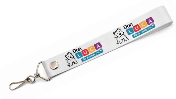 Producto - Llavero Lanyard Cinta Corto Personalizado impresión Digital con Mosq Metálico