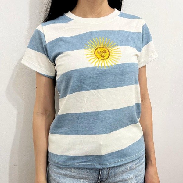 Producto - Remera Sol de Mayo Rayada XS/S