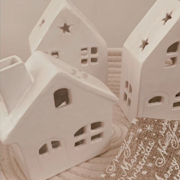 Producto - CASITA NAVIDEÑA - PORTA VELAS FANAL