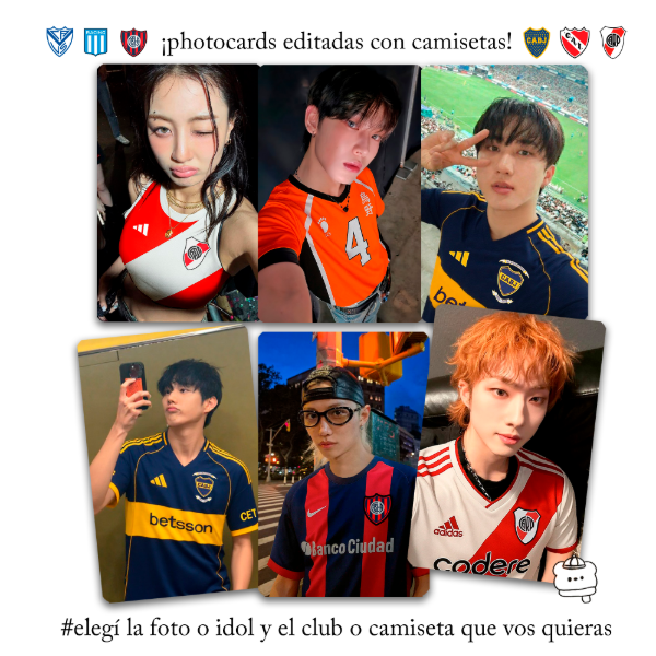 Producto - photocards con camisetas