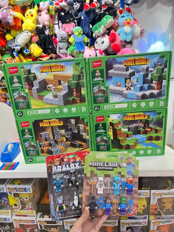 Producto - Promo Cubos Magnéticos Minecraft 4 Escenarios x360 piezas