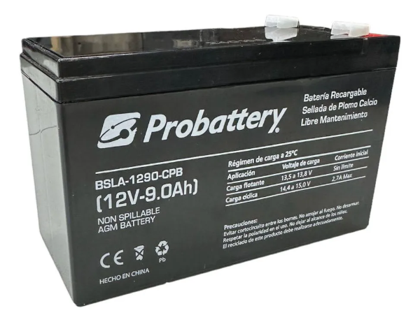Producto - Bateria Ciclado Profundo -Sellada -Alta Descarga -12v 9Ah -Ideal UPS -Probattery