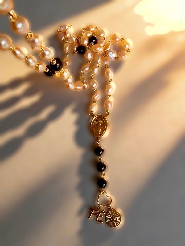 Producto - Rosario Perlas y granate - 12