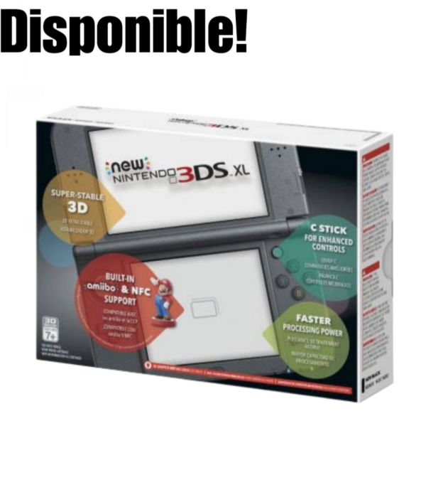 Producto - Consola New 3DS Xl Metallic Black Nueva Sellada