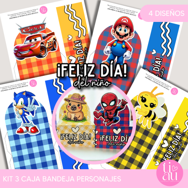 Producto - KIT 3 CAJA BANDEJA