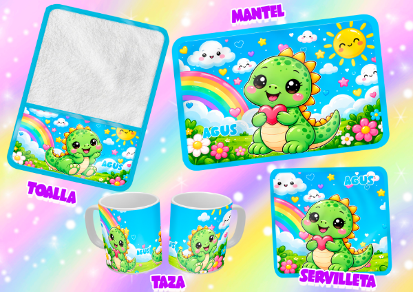 Producto - SET DE 4 ELEMENTOS DINO BEBE