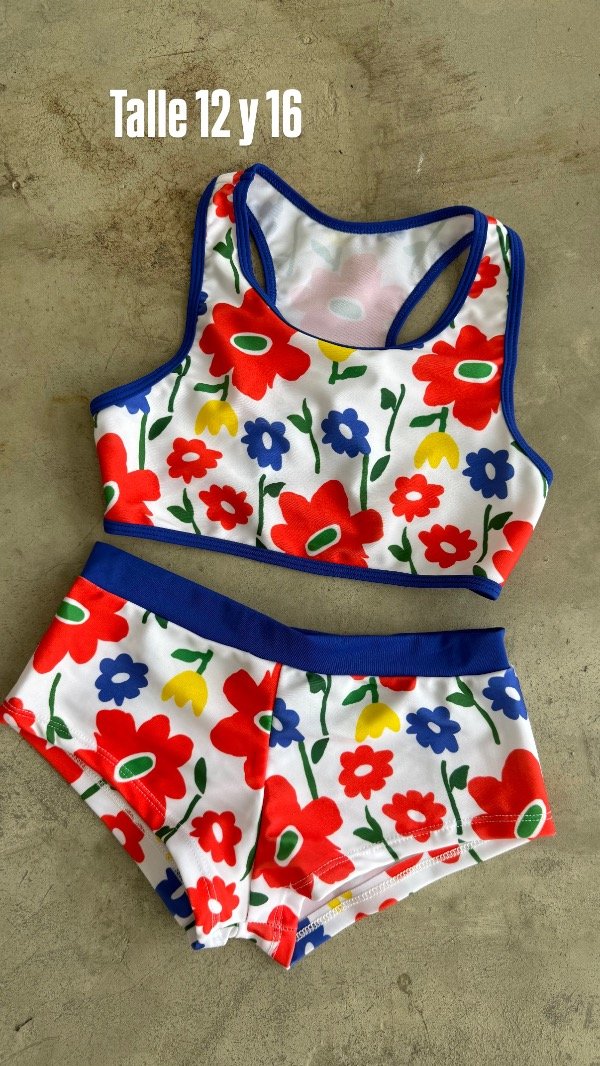 Producto - Bikini teens Deportiva Azul