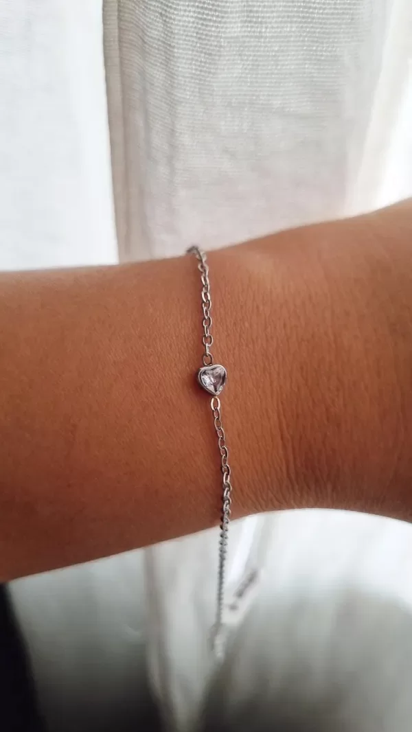 Producto - Pulsera finita con mini susanito blanco Aq