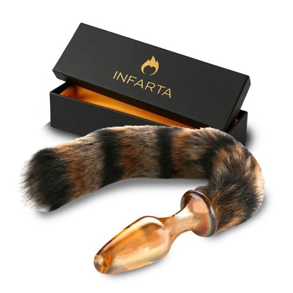 Producto - Glass Anal Tail Golden Fox