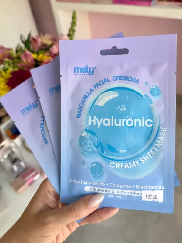 Producto - Mascarilla facial cremosa ácido hialuronico Mely