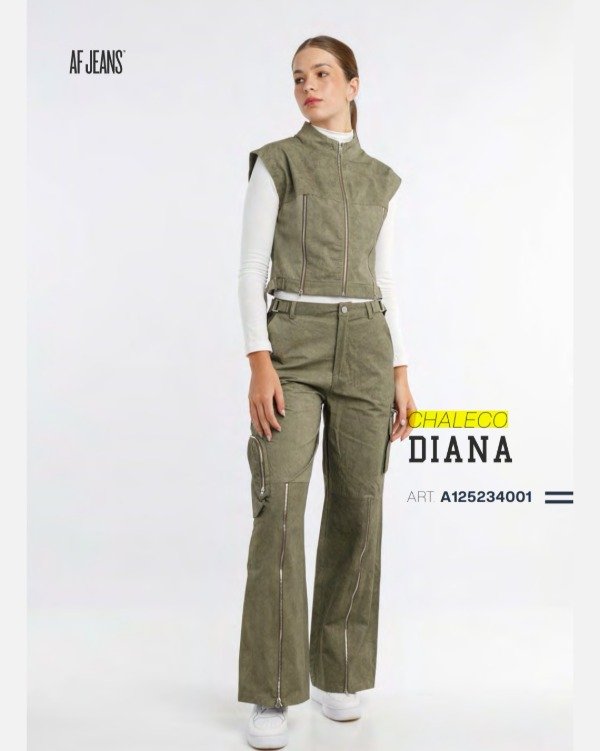 Producto - Chaleco con cierre Diana Verde