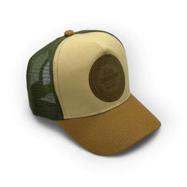 Producto - Gorra Trucker Linea Street Light Brown and Olive