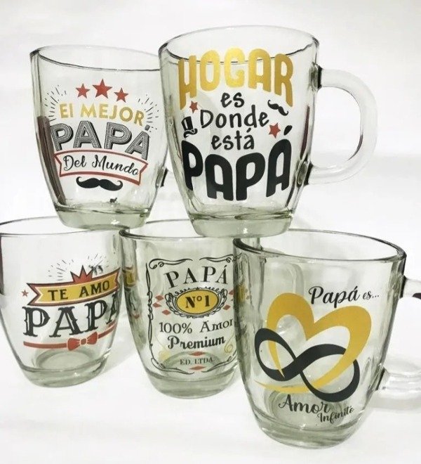 Producto - Taza de vidrio "Día del padre"