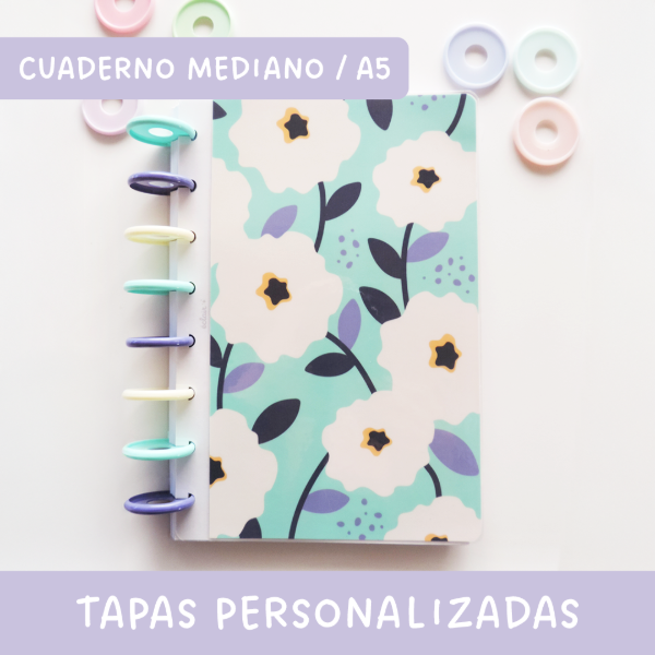 Producto - Cuaderno de discos mediano - A5 - Tapa plastificada - Personalizado