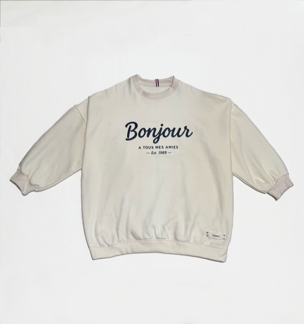 Producto - BUZO OVERSIZE FRANCIA BONJOUR CRUDO - 0
