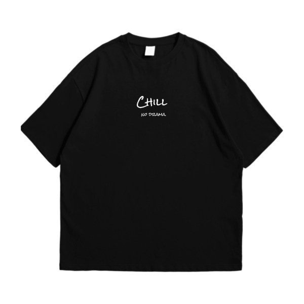 Producto - REMERA OVERSIZE CHILL - Negra