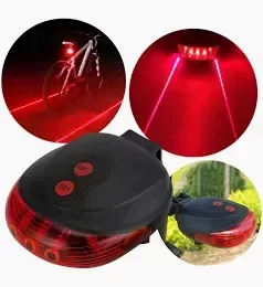 Producto - Luz para Bici 5Led-2Laser (a pilas)